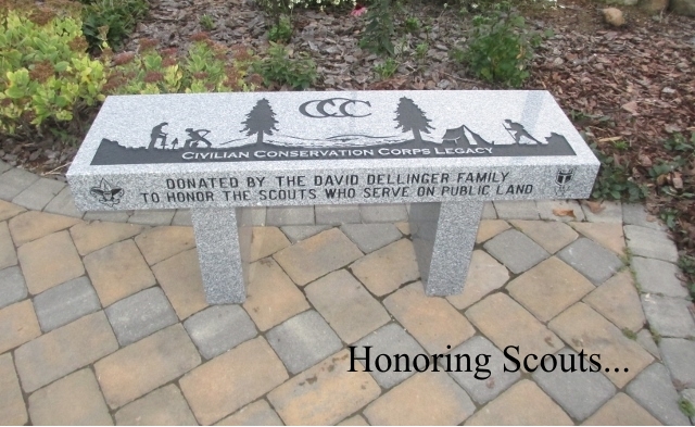 Commemorative Paver Wall at USFS Lee District Office, Edinburg, VA