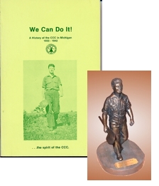 Desktop miniature CCC statue — Off the Fire Line