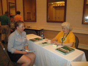 Author Kathy Smith and Corps member Eugenie