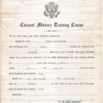 Wyman Wickersham-Certificate from the Citizens Military Training Camps