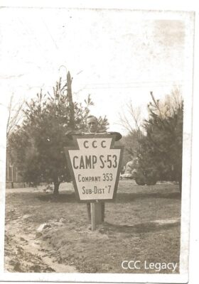 Co. 353, S-53 Entrance sign